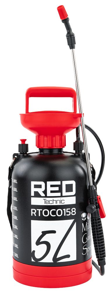 Ruční postřikovač RED Technic RTOC0158 — regulovatelná tryska