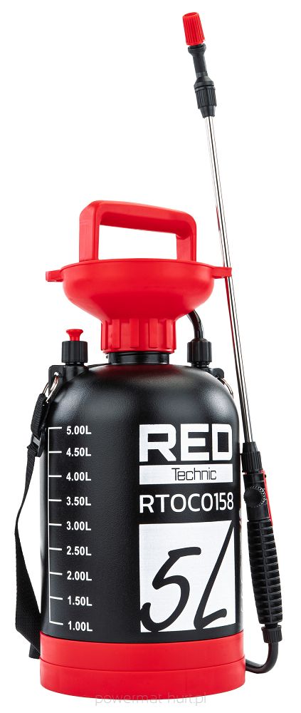 Ruční postřikovač RED Technic RTOC0158 — celkový pohled