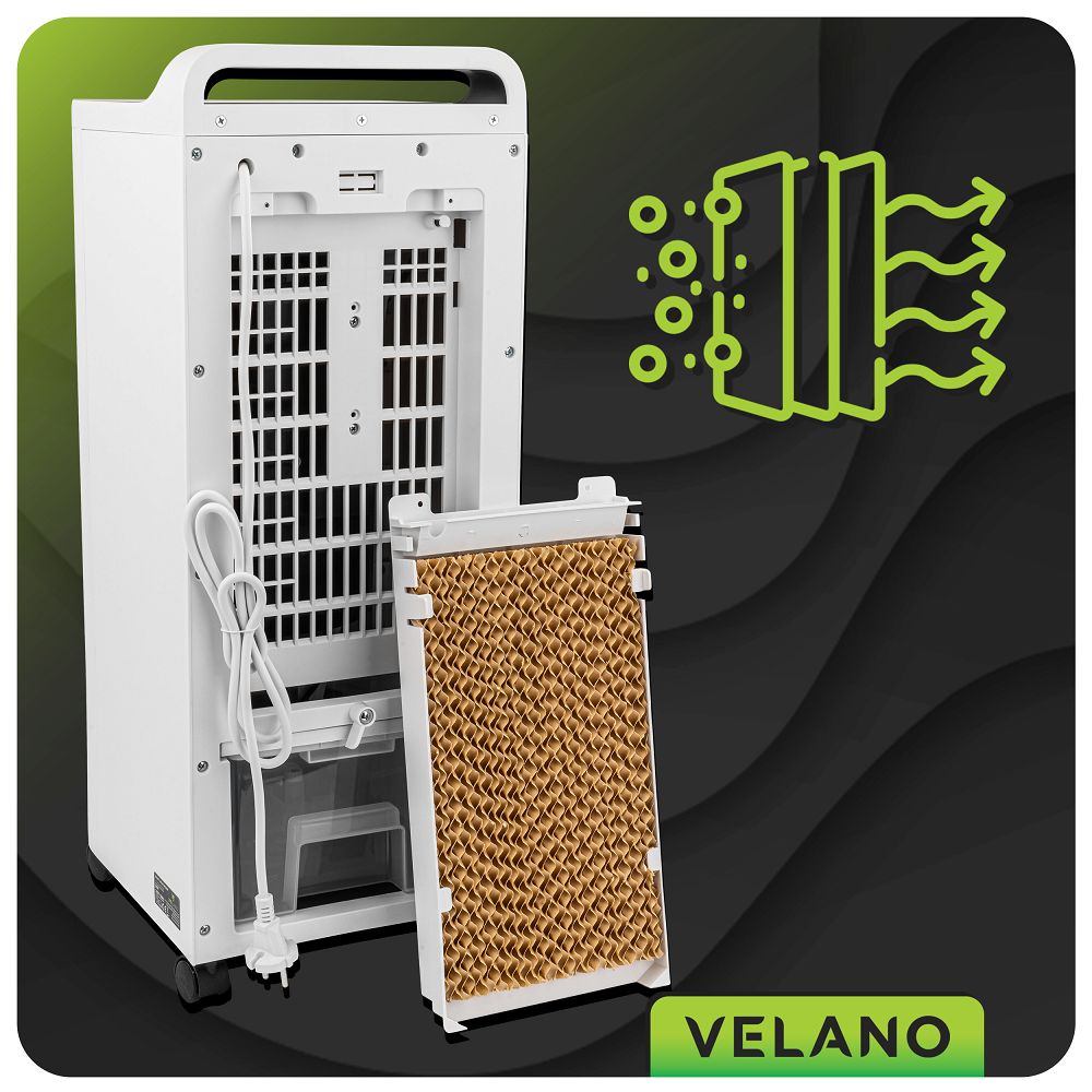 Sloupový vodní ventilátor Velano – vodní nádržka
