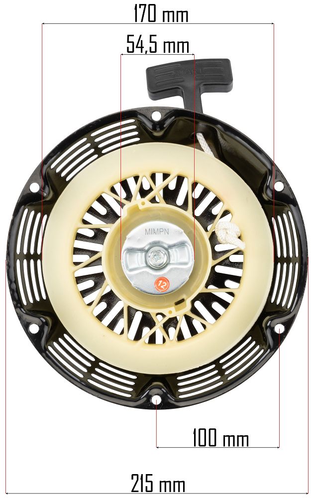 Startér pro generátor Powermat PM-AGR-6500/7500 – rozměrový výkres