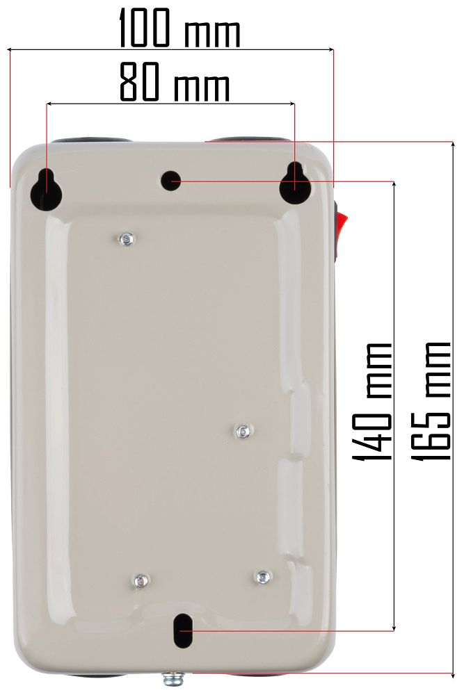 Stykač Powermat PM-KO-300T 400V – rozměrový výkres