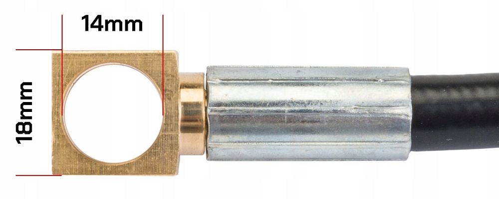 Tlaková hadice 5 m RED TECHNIC RTMC0029-W1 – detail konektoru