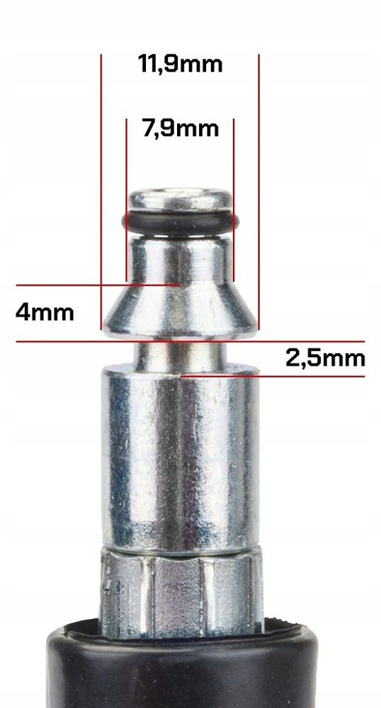Tlaková hadice 5 m RTMC0028-W1 – detail konektoru