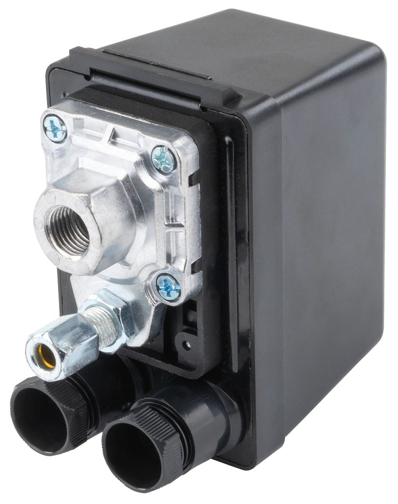 Tlakový spínač Powermat PM-KO-24L-50L-WY – detail přípojek