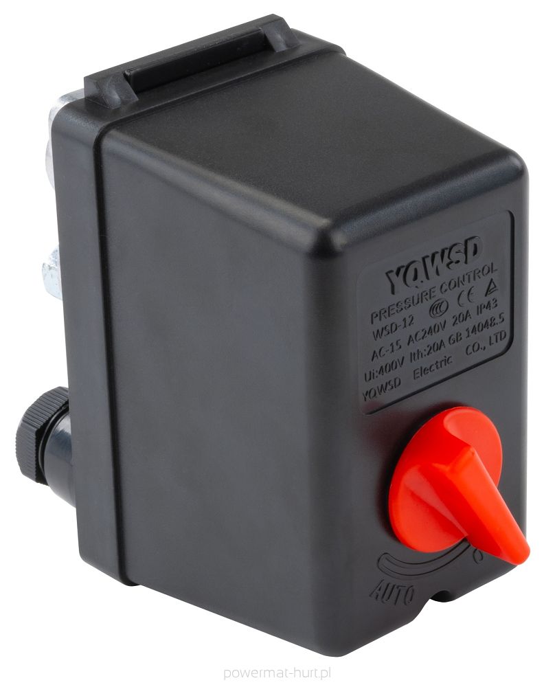 Tlakový spínač PM-KO-300T-400V – celkový pohled