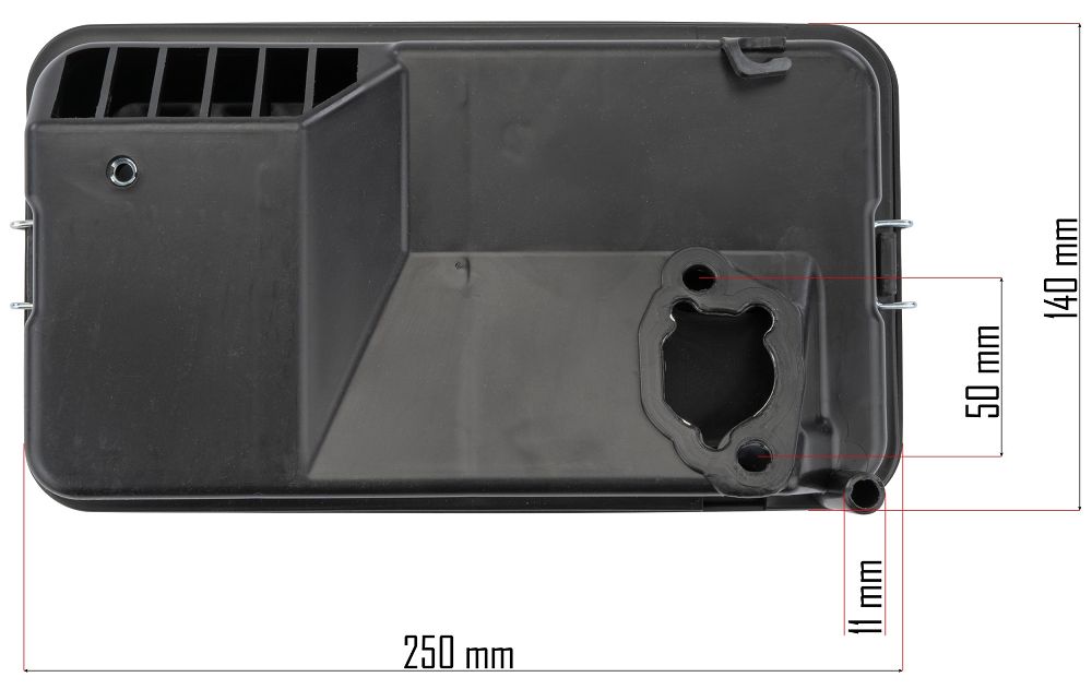 Vzduchový filtr Powermat PM-AGR-6500/7500 – rozměrový nákres