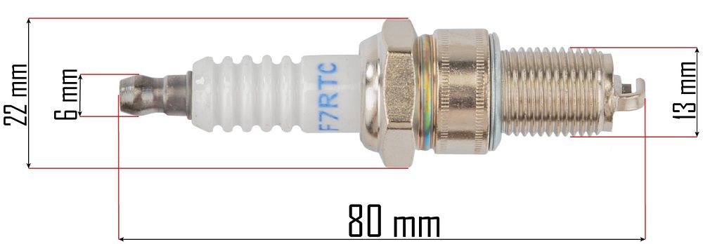 Zapalovací svíčka PM-KSS-SA – detail závitu a elektrod