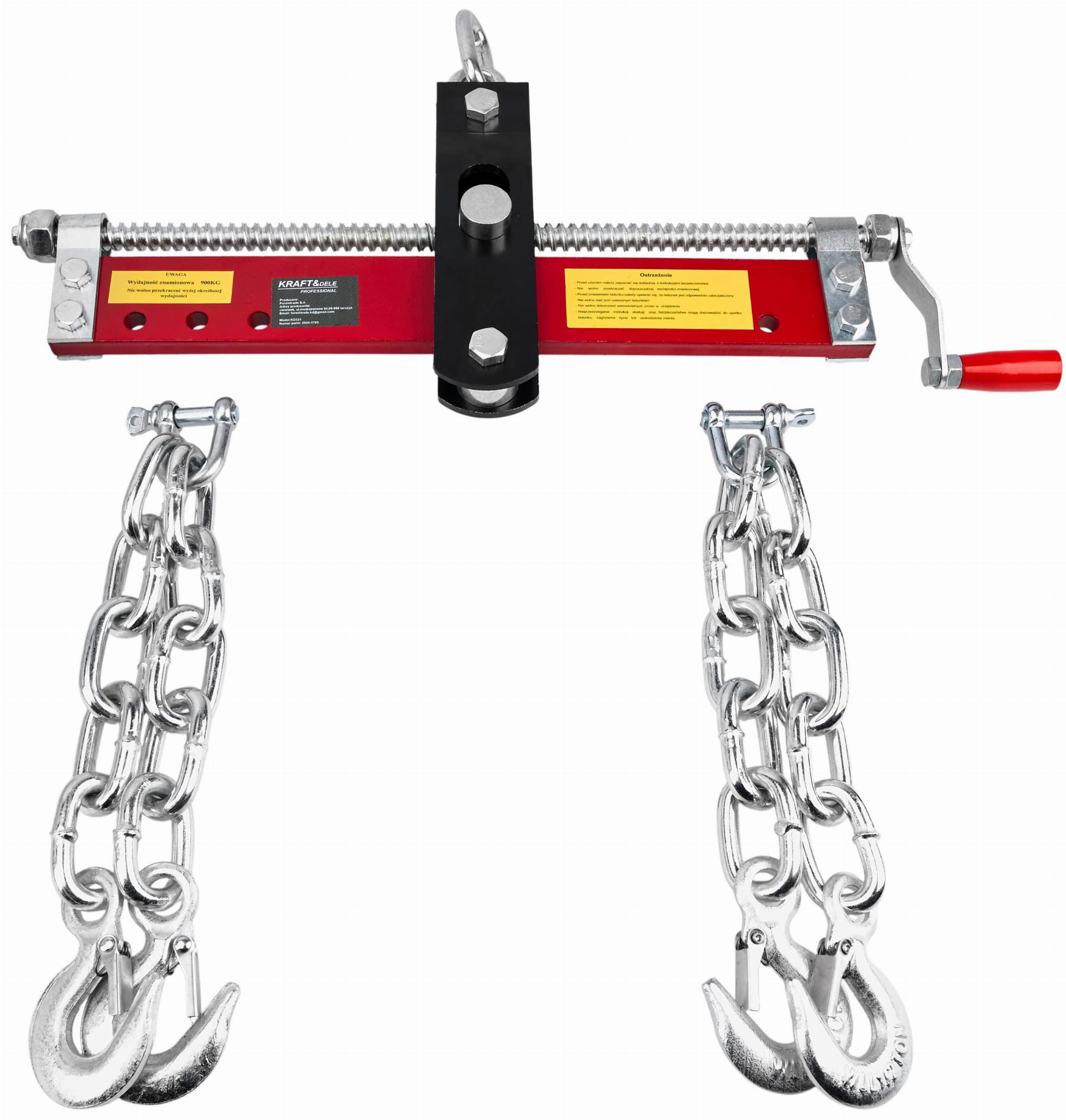 Blok pre jeřáb KD321 — detail řetězů