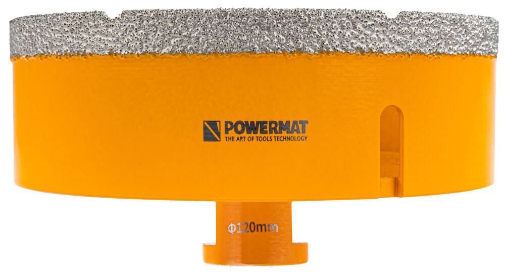 Diamantová korunka 120 mm M14 – celkový pohled