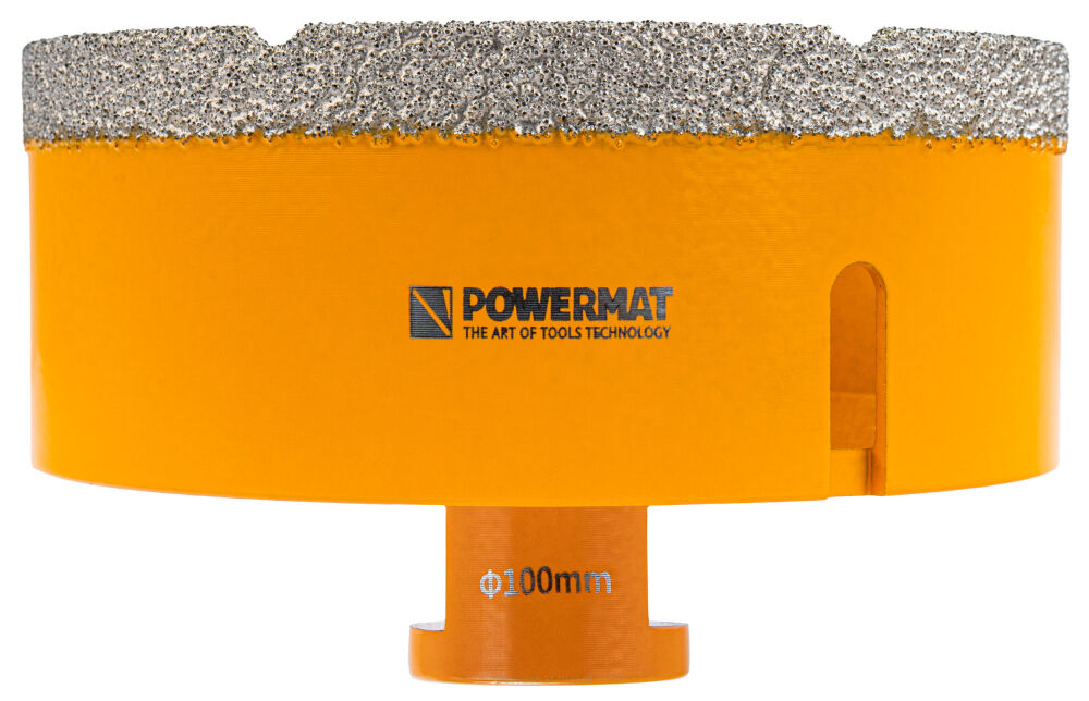 Diamantová korunka Powermat 100mm M14 — celkový pohled