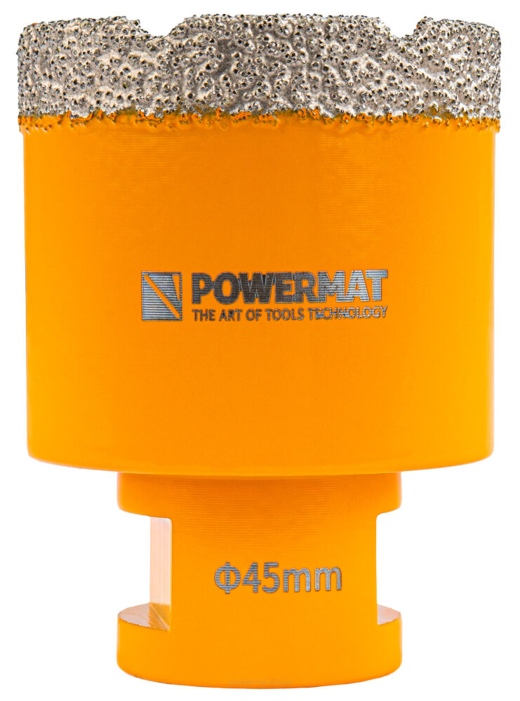 Diamantová korunka na gres 45 mm M14 – celkový pohled
