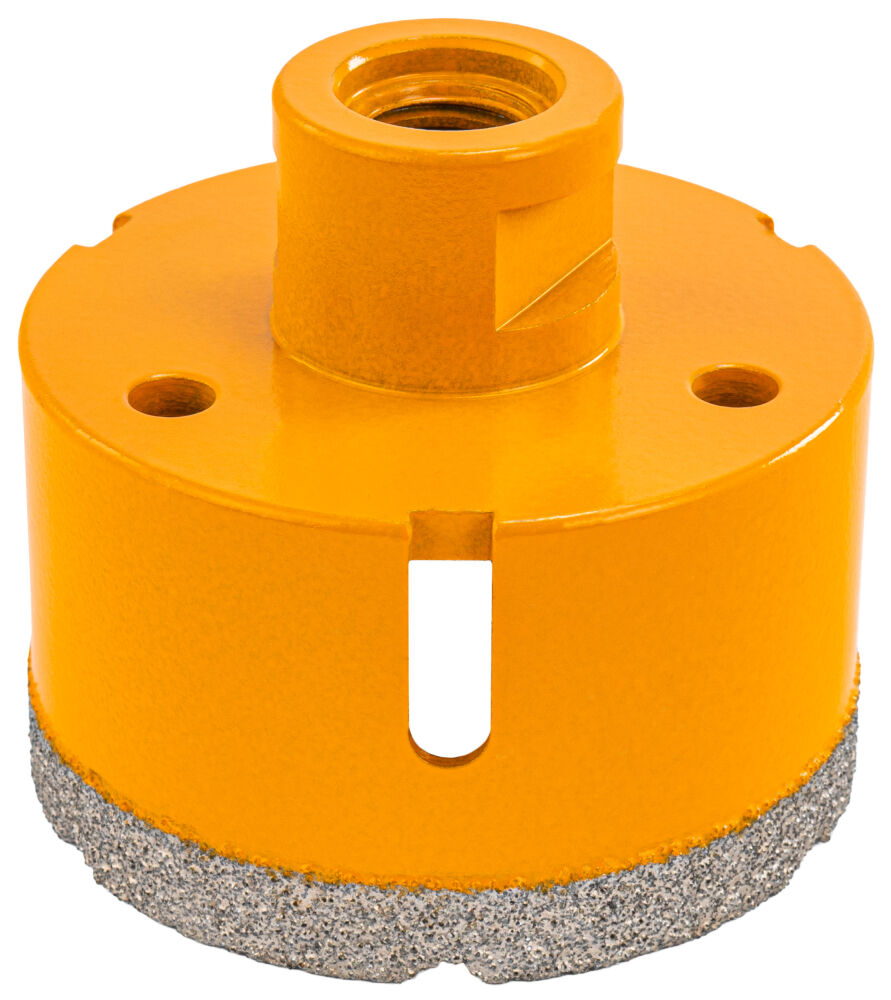 Diamantová korunka na gres 68 mm — detail závitu M14
