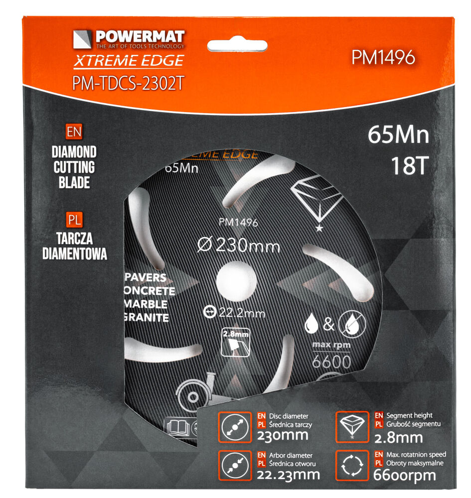 Diamantový kotouč Powermat PM-TDCS-2302T – detail segmentů