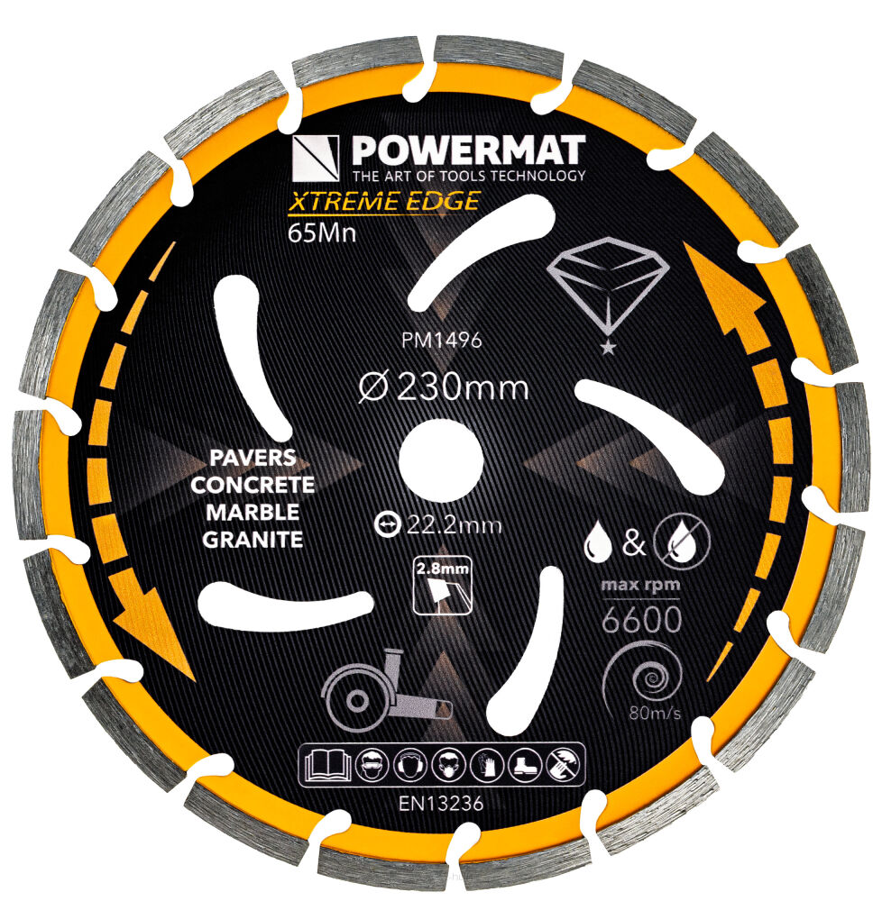 Diamantový kotouč Powermat PM-TDCS-2302T – celkový pohled