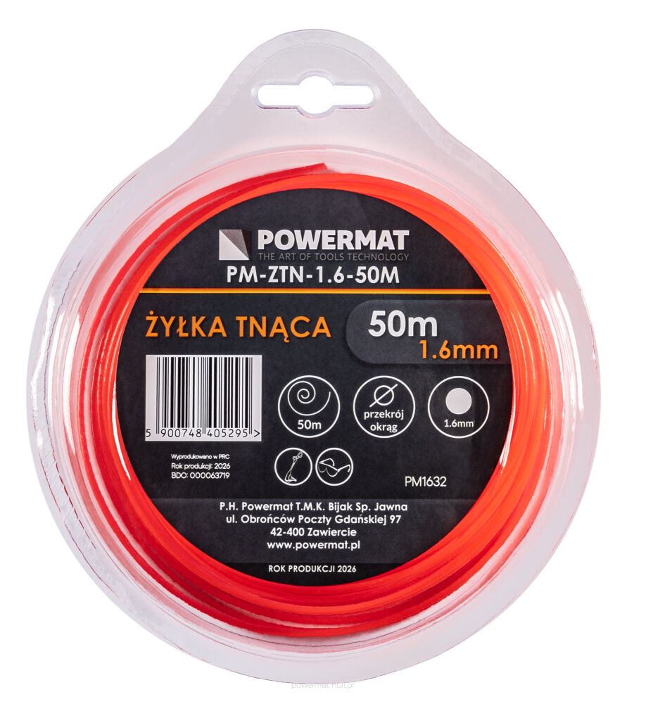 Řezací struna Powermat 1,6 mm – celkový pohled