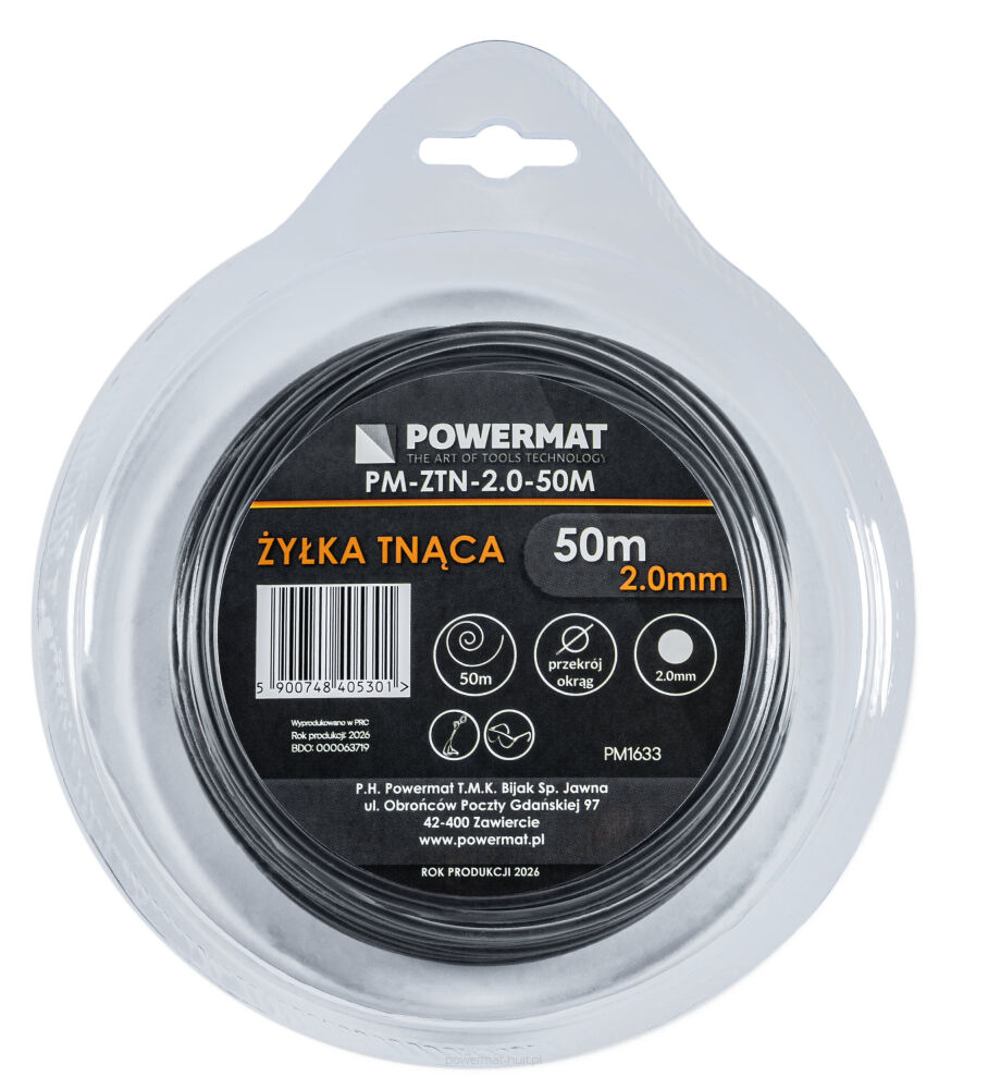 Řezací struna PM-ZTN-2.0-50M – celkový pohled