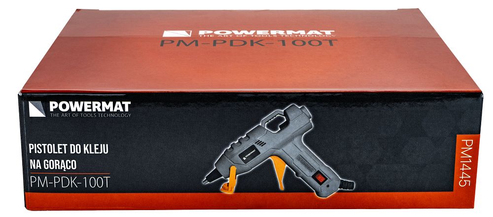 Tavná pistole Powermat PM-PDK-100T – obsah balení s etui