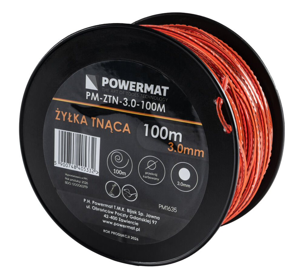 Žací struna Powermat PM-ZTN-3.0-100M — detail cívky