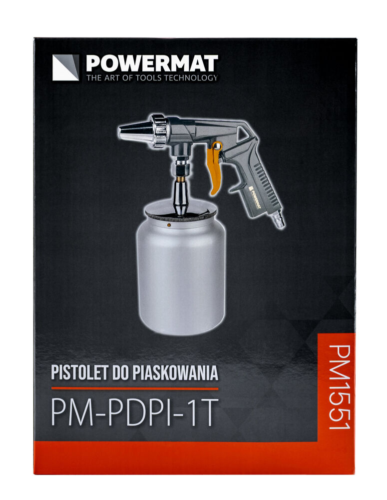Pistol do pískování PM-PDPI-1T — zásobník abraziva