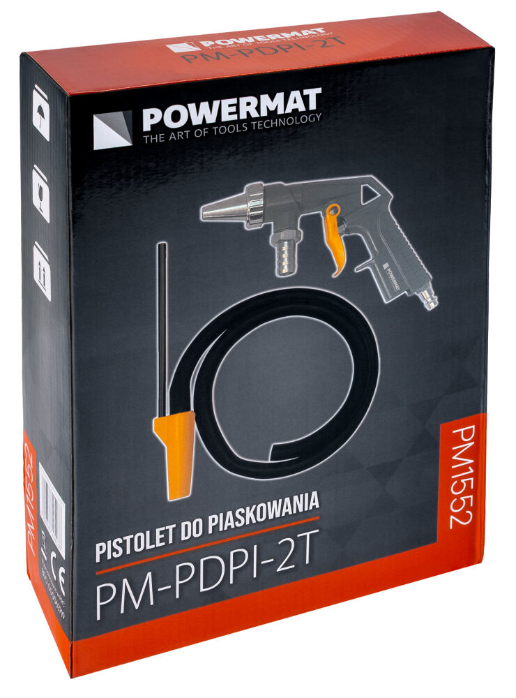 Pistole na pískování PM-PDPI-2T – tryska a hadice