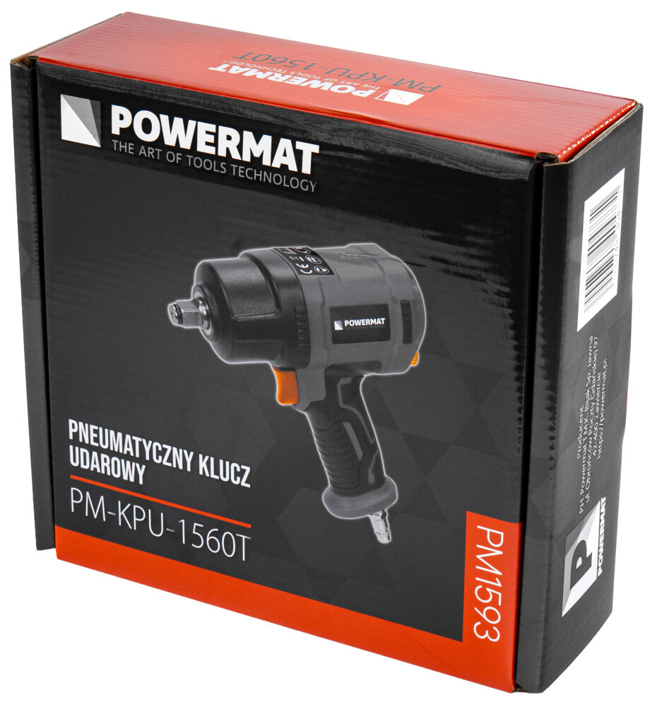 Pneumatický rázový klíč Powermat PM-KPU-1560T – záběr 1/2 palce