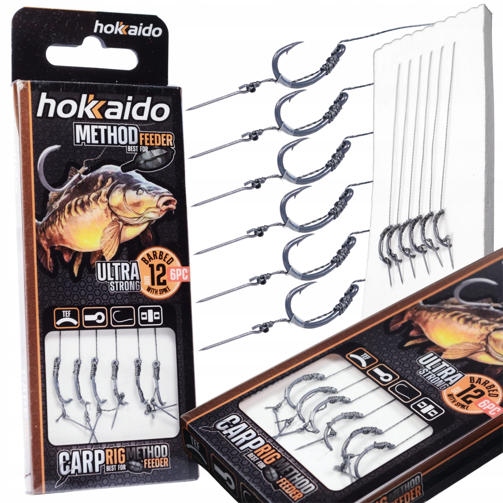 Hokkaido návazec method feeder s jehlou č. 12 – celkový pohled