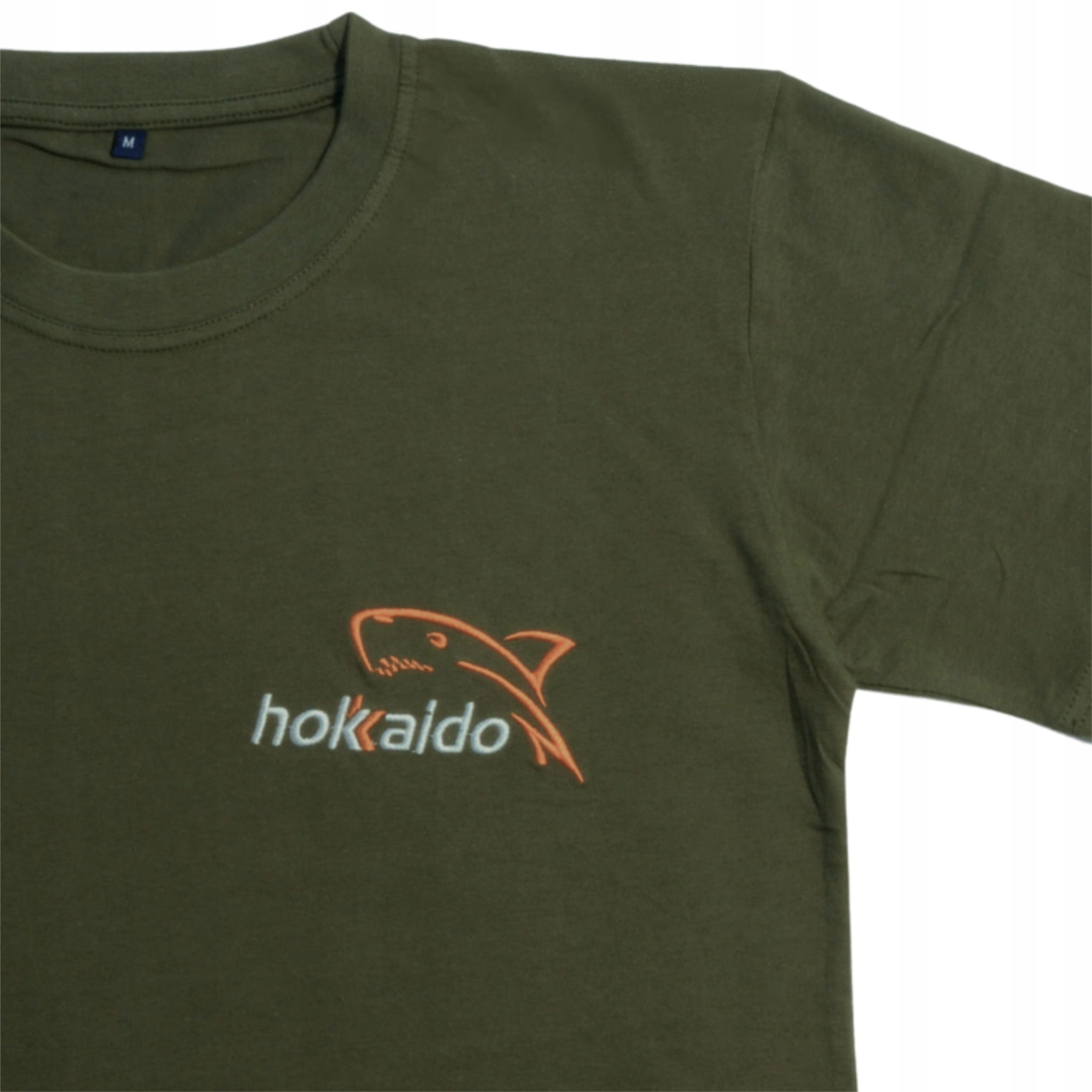 Rybářské polo tričko Hokkaido khaki – pohled zezadu