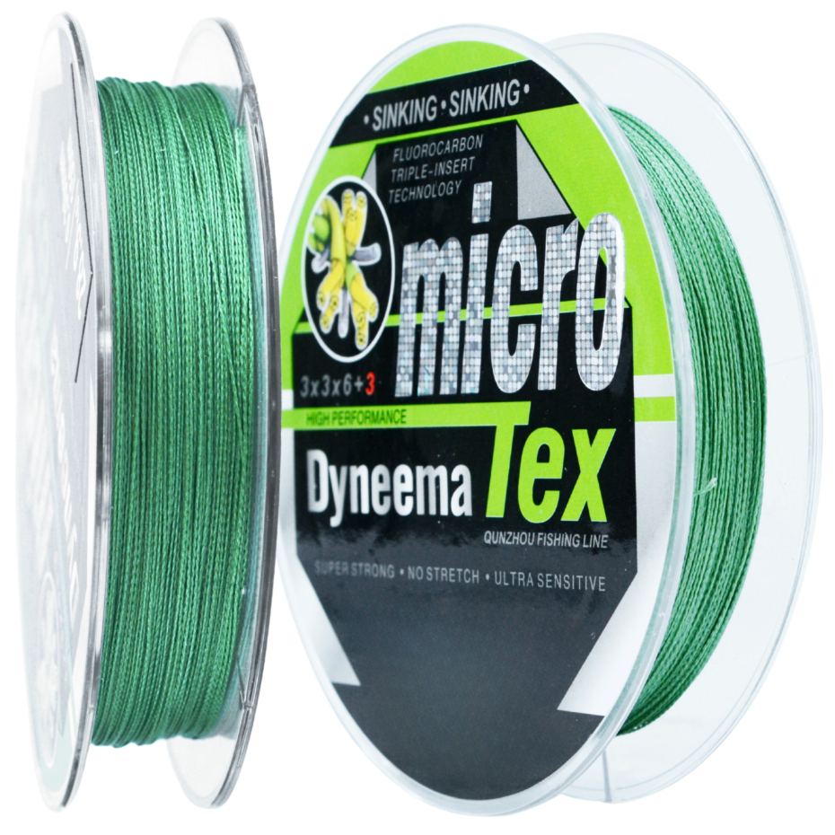 Hokkaido Neviditelná Pletená Šňůra Dyneema 0,26 mm – detail pletení Dyneema Microfibre