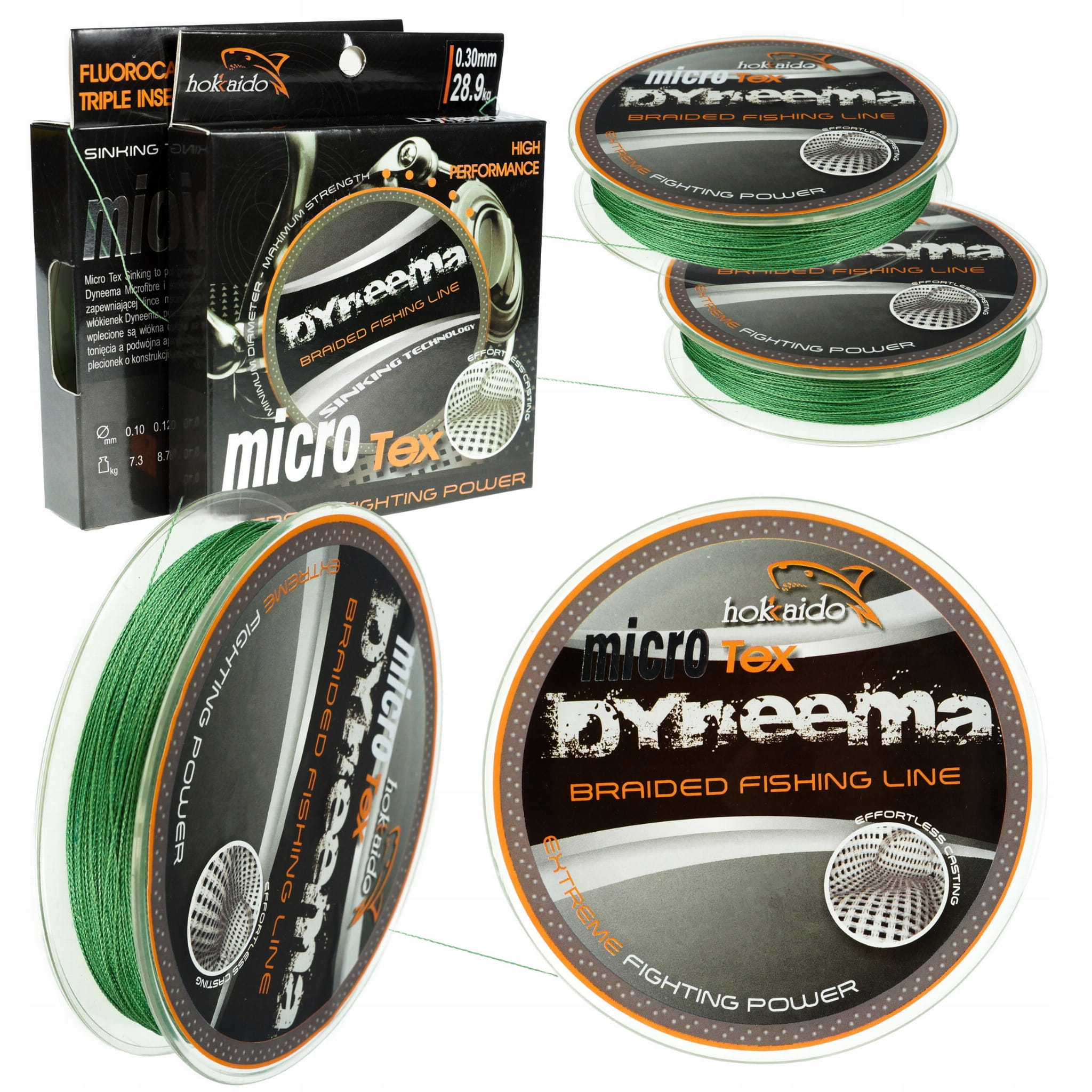 Hokkaido Micro Tex Sinking 0,08 mm – celkový pohled na cívku šňůry