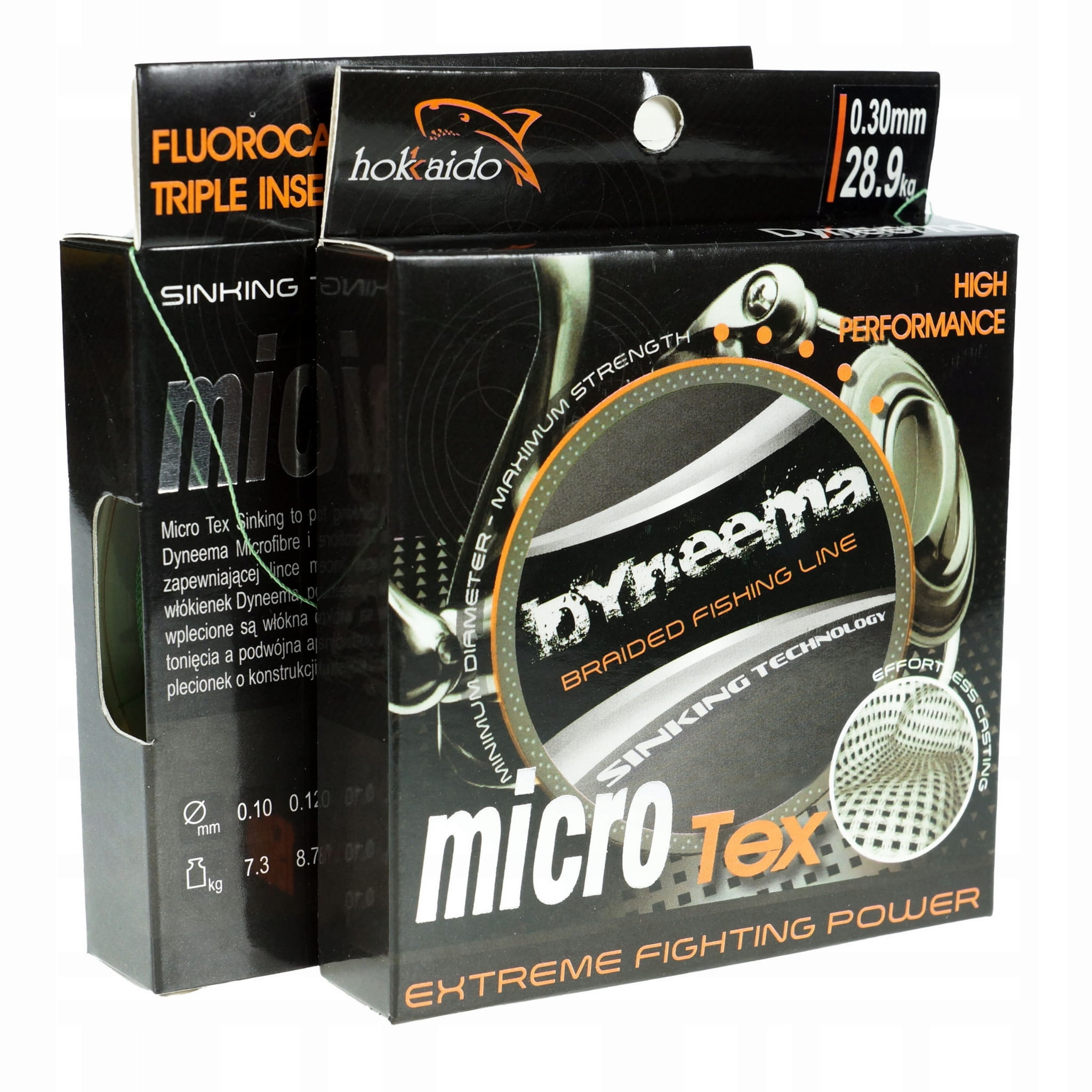 Hokkaido Micro Tex Sinking – detail struktury spletu Dyneema vláken