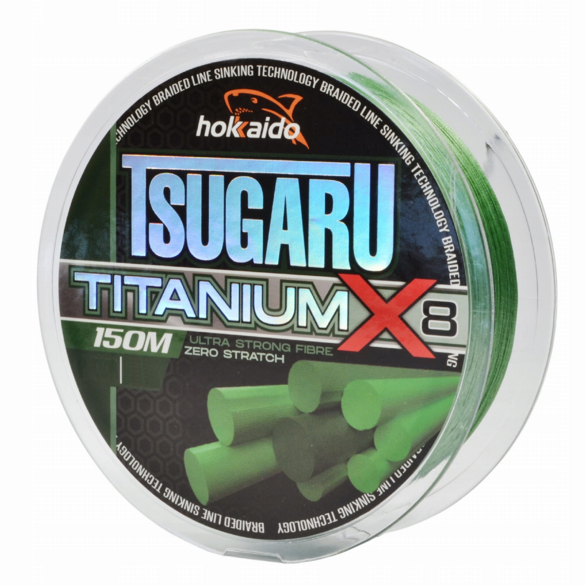 Splétaná šňůra Titanum X8 Hokkaido — zelená barva, cívka 150 m