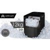 Výrobník ledu ABRAMS — 12 kg/24 h, dotykový panel, samočištění