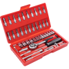 Kraft&Dele KD10525 – Sada nářadí 46 ks, nástrčné klíče 1/4" CrV ocel