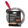 Kanalizační spirálka do trubek se štětkou 6 mm x 3 m KD11768