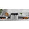 Bezolovnatá fritéza airfryer 9 l 2500 W s dvojitými komorami a lcd displejem