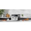 Bezolovnatá fritéza airfryer 9 l 2500 W s dvojitými komorami a lcd displejem