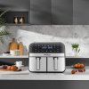 Bezolovnatá fritéza airfryer 9 l 2500 W s dvojitými komorami a lcd displejem