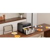 Bezolovnatá fritéza airfryer 9 l 2500 W s dvojitými komorami a lcd displejem