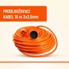 Prodlužovací kabel 10 m, 1 ks zásuvky,3x2,5mm