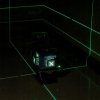 POZIOMICA LASEROWA LASER KRZYZOWY ZIELONY SAMOPOZIOMUJACA 4D 360 2 BATERIE [16959] 1200