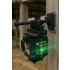 POZIOMICA LASEROWA LASER KRZYZOWY ZIELONY SAMOPOZIOMUJACA 4D 360 2 BATERIE [16961] 1200