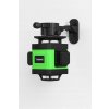 POZIOMICA LASEROWA LASER KRZYZOWY ZIELONY SAMOPOZIOMUJACA 4D 360 2 BATERIE [16885] 1200