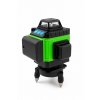 POZIOMICA LASEROWA LASER KRZYZOWY ZIELONY SAMOPOZIOMUJACA 4D 360 2 BATERIE [16886] 1200