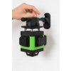 POZIOMICA LASEROWA LASER KRZYZOWY ZIELONY SAMOPOZIOMUJACA 4D 360 2 BATERIE [16882] 1200