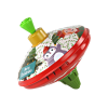 42210 4 kovova tocici tradicni hracka santa claus