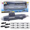 46713 2 ponorka strilejici torpedami tmave seda 28 cm