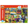 47175 5 puzzle 24 maxi pozarnik sam a pratele trefl 14356