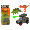 49338 1 sada figurek dinosauru s vozidlem a raketou zeleny