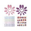 49746 8 sada krasy kufrik ruzovy diy make up nehty prislusenstvi
