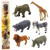 50127 8 sada mini figurka divoka zvirata zirafa zebra lev 6 8cm 6ks